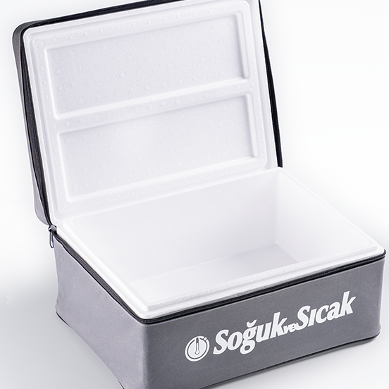 Soğutucu Straforlu Taşıma Çantası Koyu Gri 5 Lt
